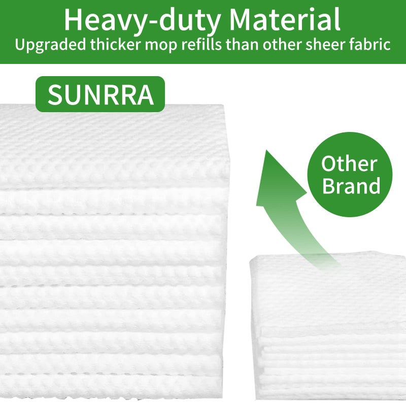 SUNRRA 200 Count Thickeded Dry Sweeping Cloths Compatible with Swiffer Pad  Strong Removal for Dust  Hair and Dander  Dry Refills Compatible with Swiffer Mop  11 x 8.6 inch - Image 3